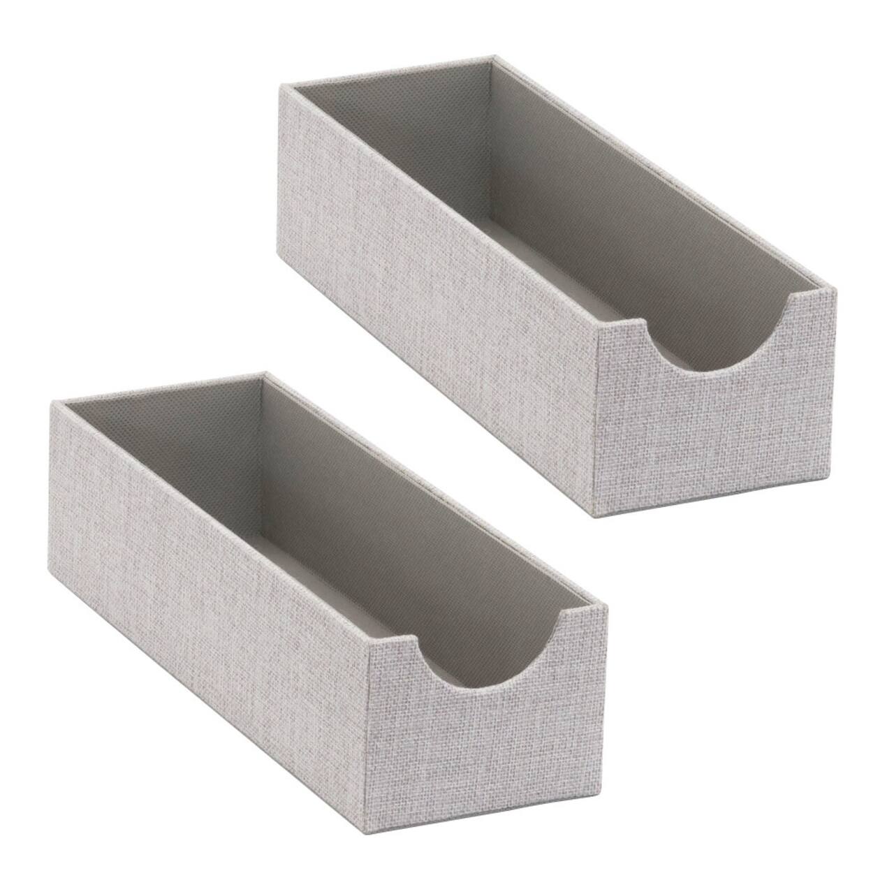 Household Essentials 12" Gray Narrow Accessory Organizer Trays, 2ct.